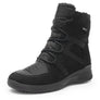 Black winter boots