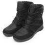 Black winter boots