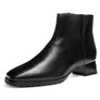 Black leather boot