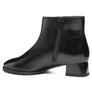 Black ankle boot with zipper