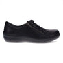 Black leather sneaker