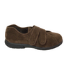 Brown slip-on shoe with straps