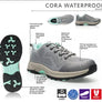 Propet Cora Waterproof Grey/Mint Womens