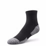 Black sock with gray heel and toe