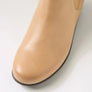 Beige ankle boot from above