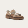 Naot Trinity Camel Crinkle Patent