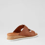 Ziera Vadore W Tan White Leather Sandals
