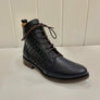 Tesselli Odessa Lace up Ankle Boot Navy