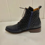 Tesselli Odessa Lace up Ankle Boot Navy