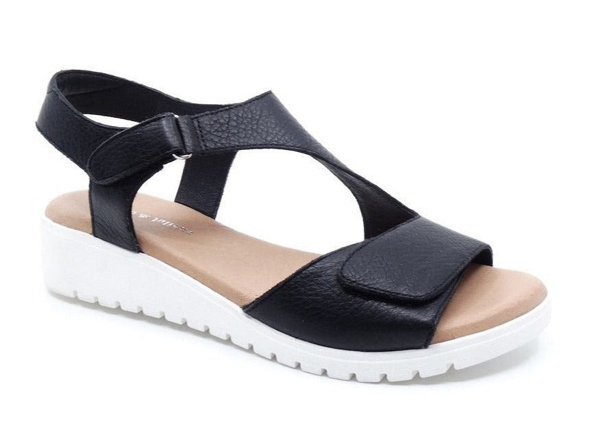 Django & Juliette Maureen Navy White Sole Happy Fit Footwear 1