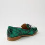Ziera Tamest Xf Emerald Patent Croc Flat Shoes