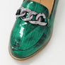 Ziera Tamest Xf Emerald Patent Croc Flat Shoes