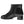 Black ankle boot with zipper