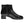 Black ankle boot with zipper