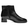 Black ankle boot with zipper