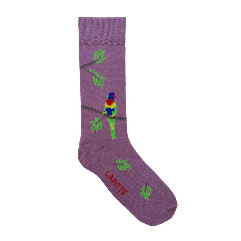 Lafitte Socks Rainbow Lorikeet - Grape