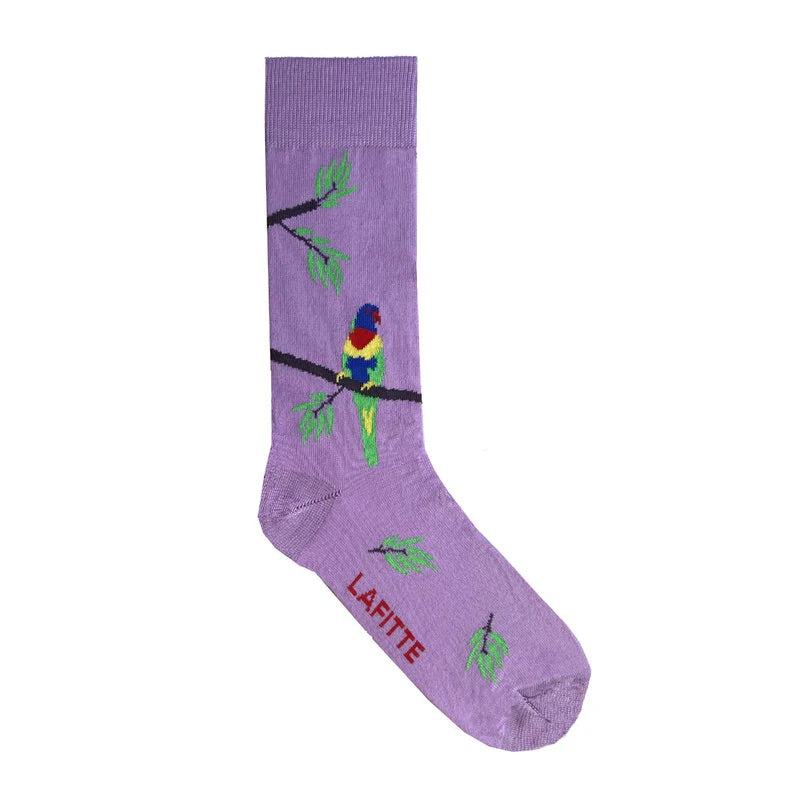 Lafitte Socks Rainbow Lorikeet - Orchid