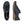 Pair of navy blue leather shoes from the top and the side