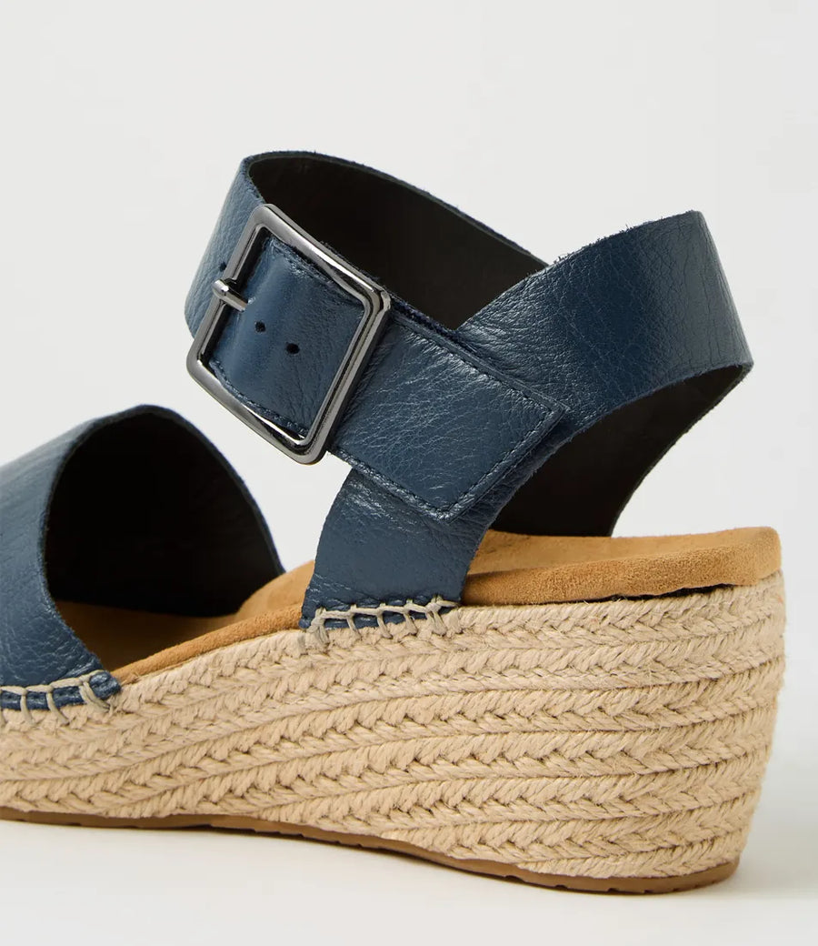 Ziera Kraig XF Navy Leather Sandals