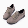 Pair of gray sneakers with zippers
