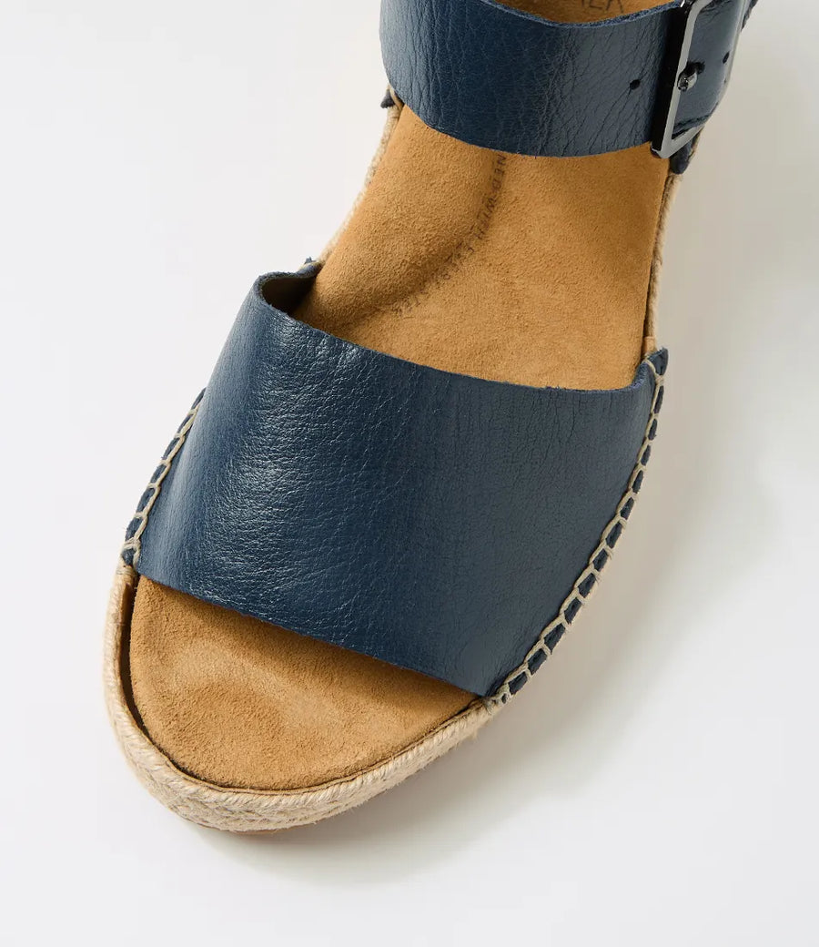 Ziera Kraig XF Navy Leather Sandals