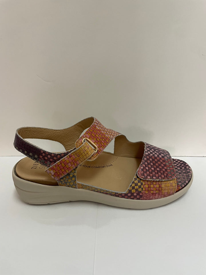 Ziera Nila XW Autumn Check Multi Leather Sandals