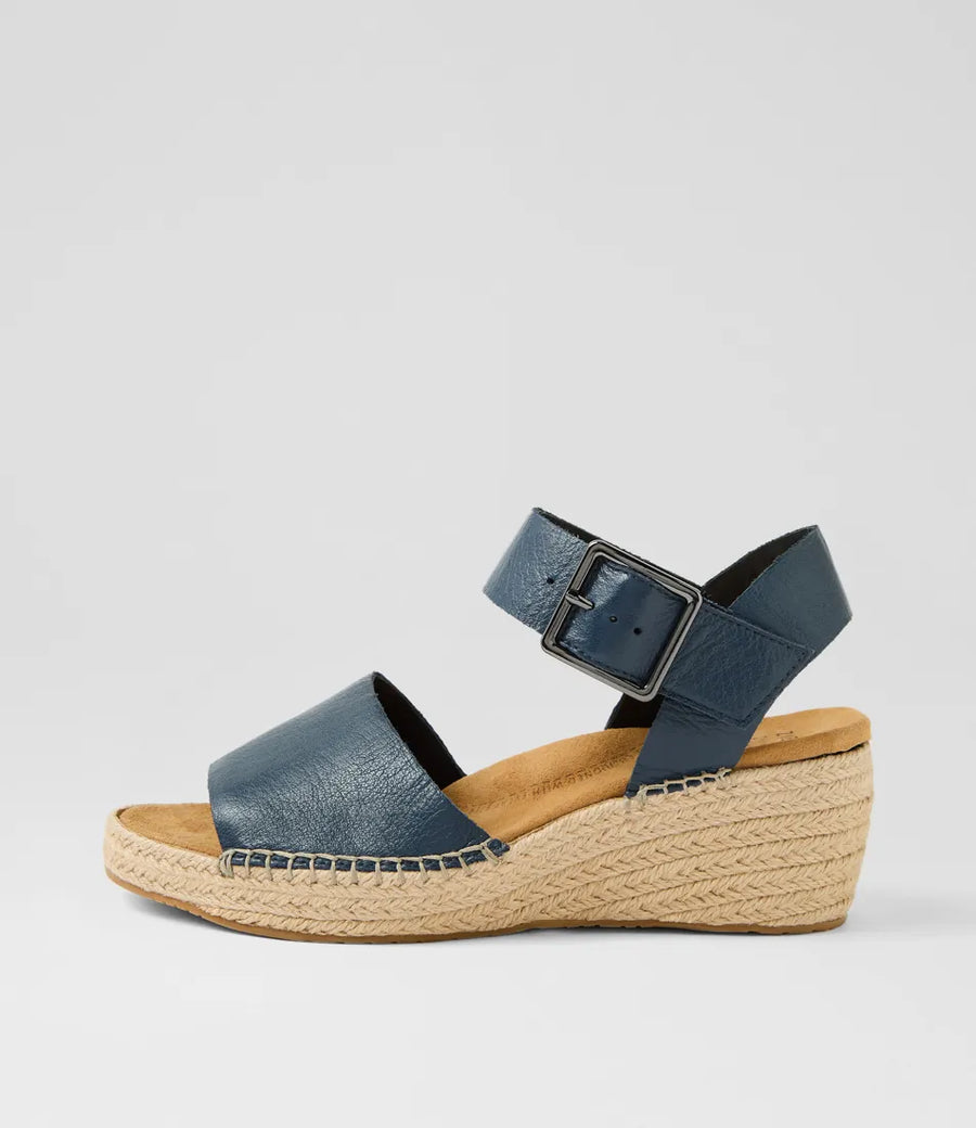 Ziera Kraig XF Navy Leather Sandals