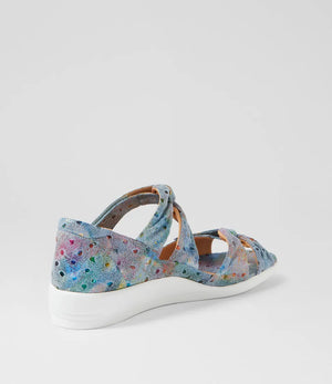Ziera Daffodil Blue Dot Print