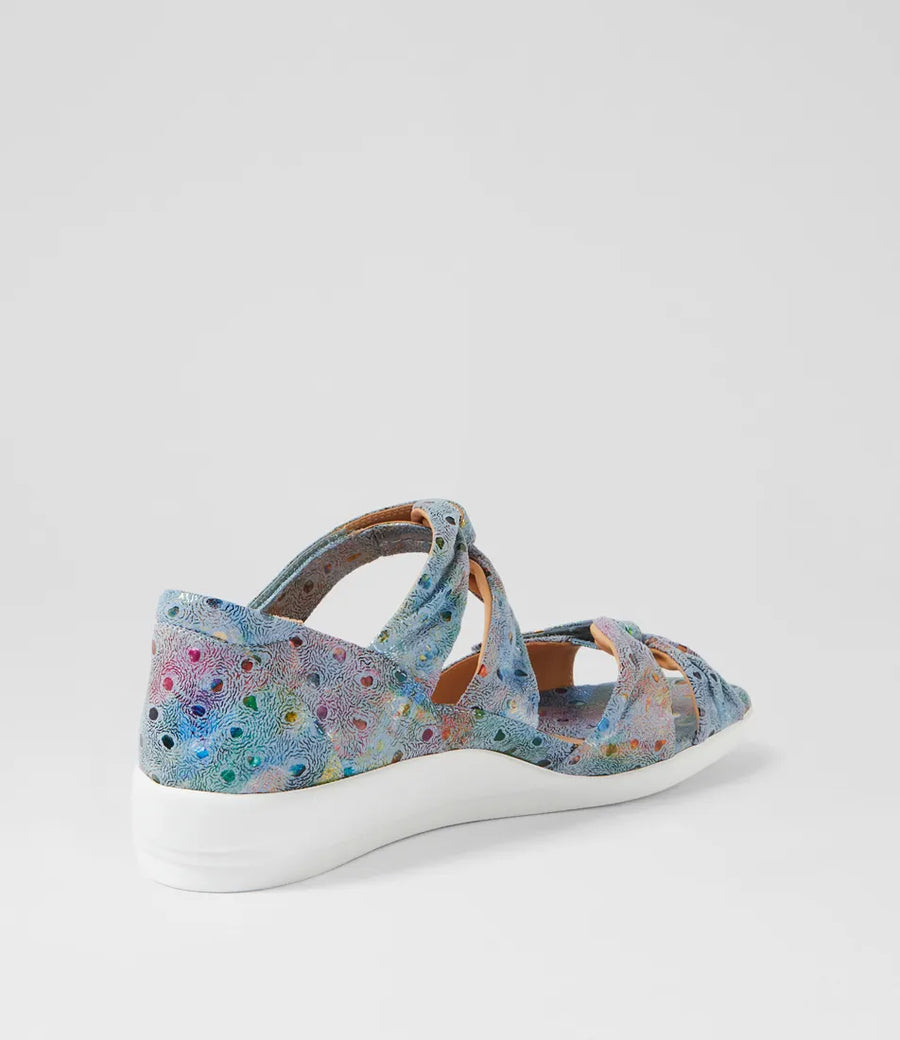 Ziera Daffodil Blue Dot Print