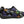 Black shoe with sequins in a floral pattern