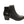 Black boot with zipper