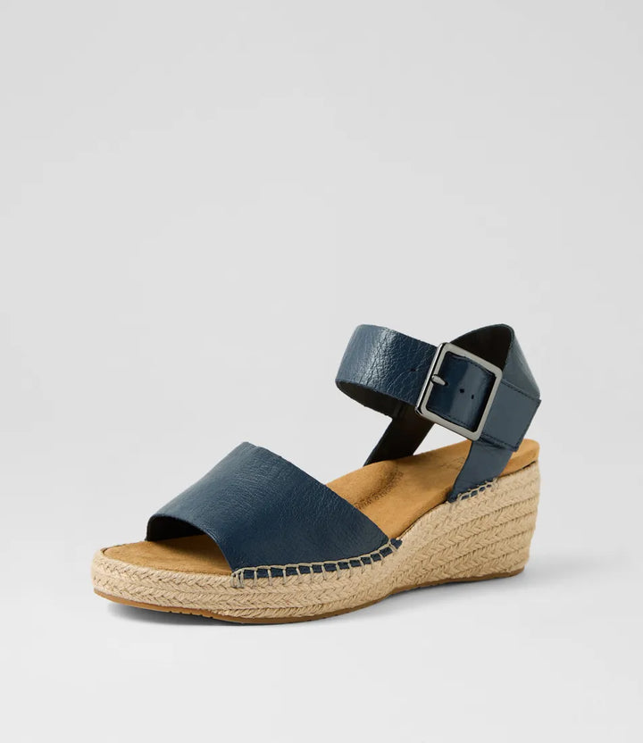 Ziera Kraig XF Navy Leather Sandals