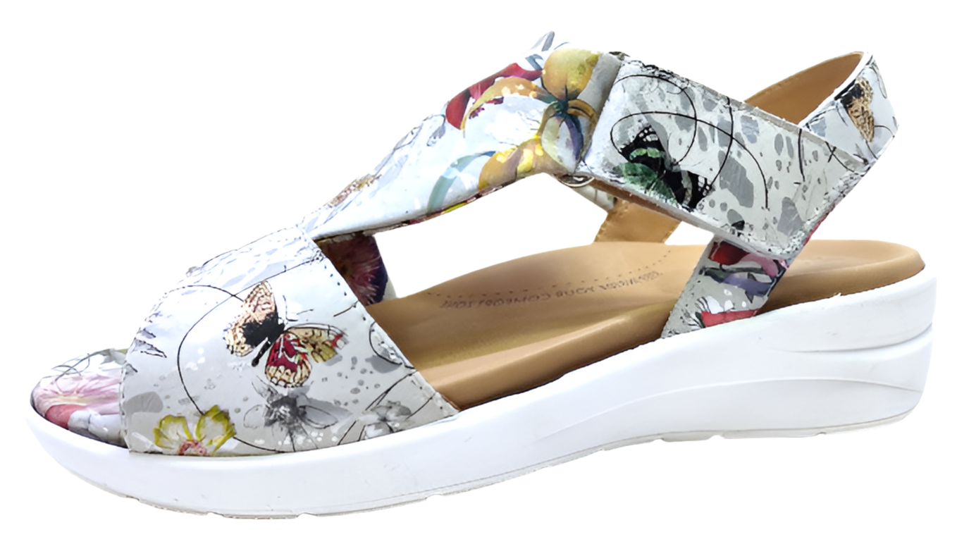 ZIERA Nazly XW White Fields – Happy Fit Footwear #1 Shoe Store