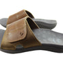 Scholl Orthaheel Cable Mens Slides-Brown