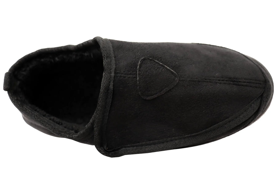 Scholl Ez-On Black Slippers