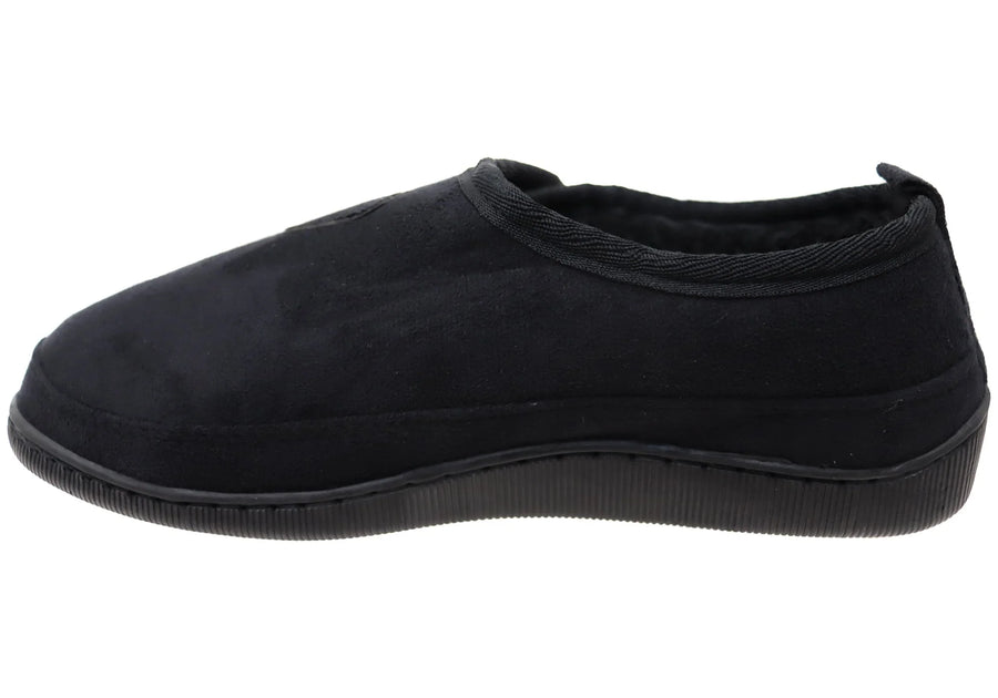 Scholl Ez-On Black Slippers