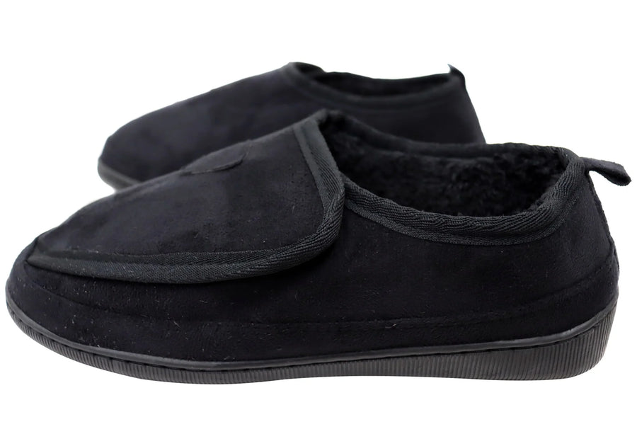 Scholl Ez-On Black Slippers