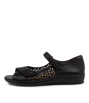 Daffodil W Black Leather