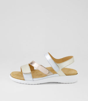 Ziera Boyde XW Metallic Multi Leather Sandals