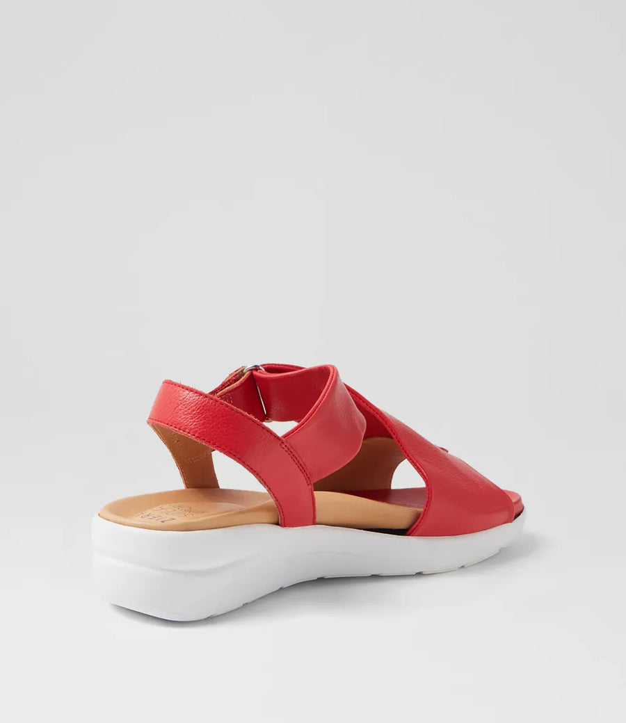 Ziera Nazly2 XW Red Leather Sandals