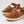 Ziera Dianey XF Dark Tan White Leather Flat Shoes