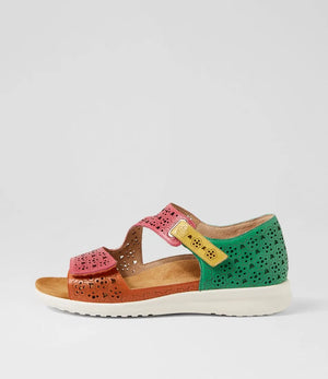 Ziera Bizza XW Bright Multi Leather Sandals