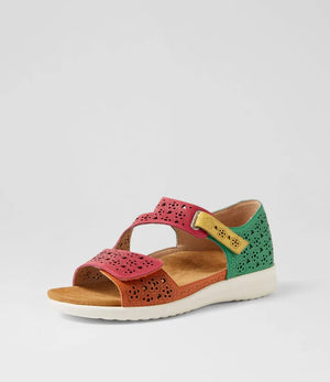 Ziera Bizza XW Bright Multi Leather Sandals