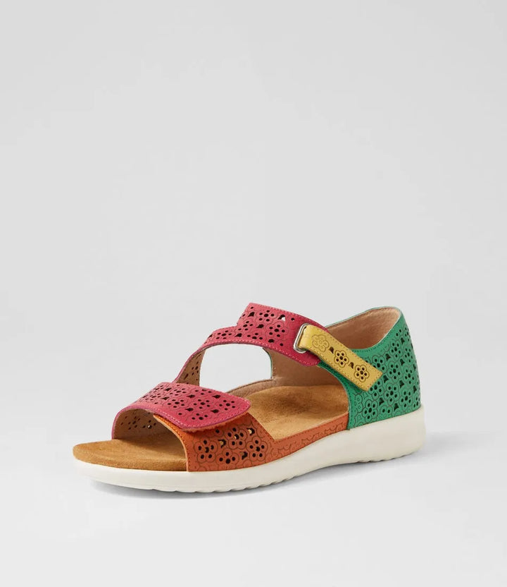 Ziera Bizza XW Bright Multi Leather Sandals