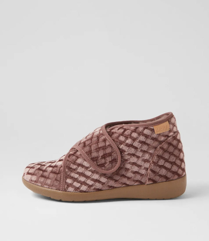 ZIERA Foffie Taupe Emboss Velvet