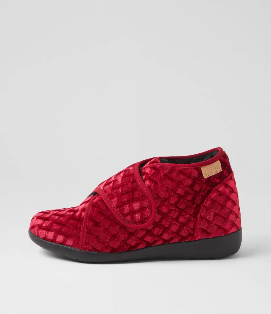 ZIERA Foffie Red Emboss Velvet