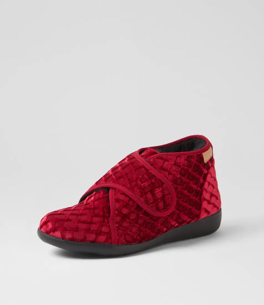 ZIERA Foffie Red Emboss Velvet