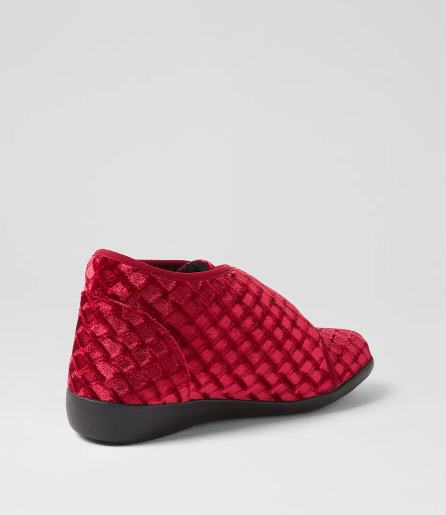 ZIERA Foffie Red Emboss Velvet