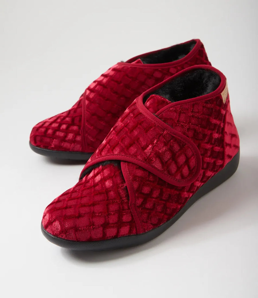 ZIERA Foffie Red Emboss Velvet