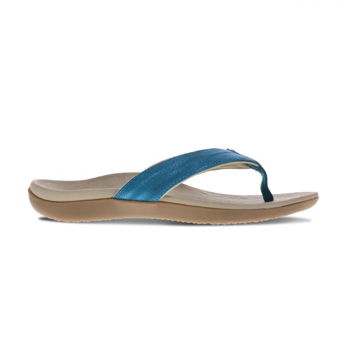 Scholl  Sonoma Thong Linen Blue